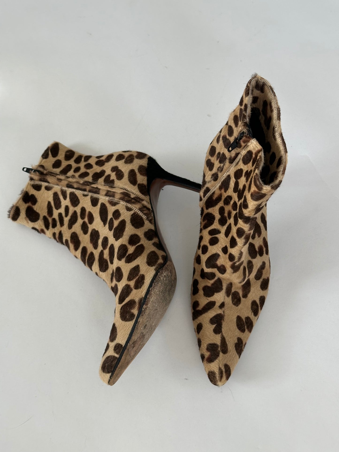 Dior Leopard Pony Hair Ankle Boot (36.5)