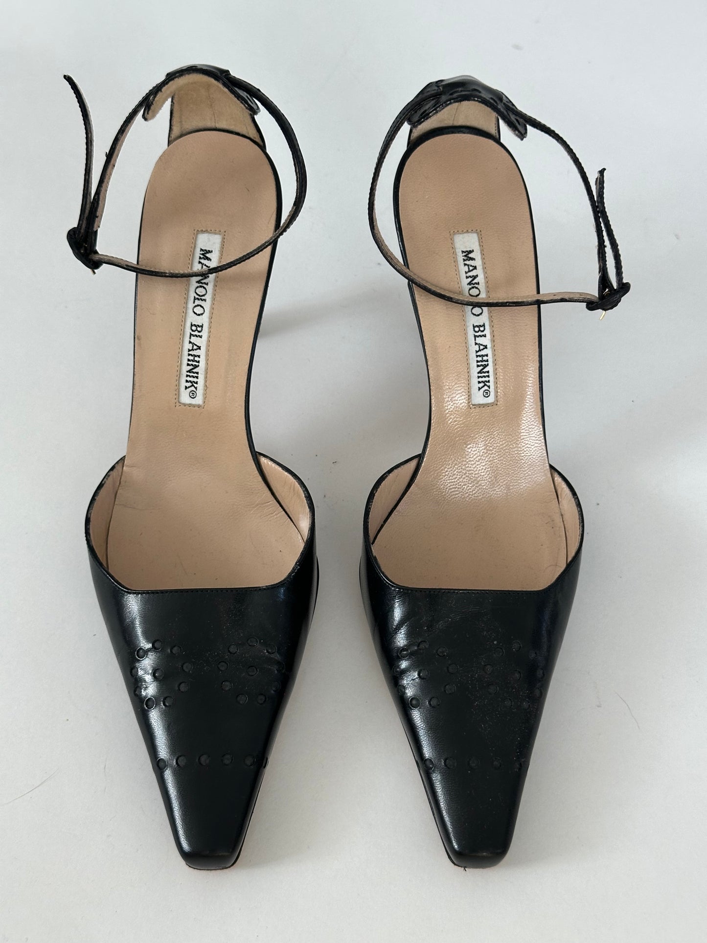 Manolo Blahnik Ankle Heels (38)&(36.5)