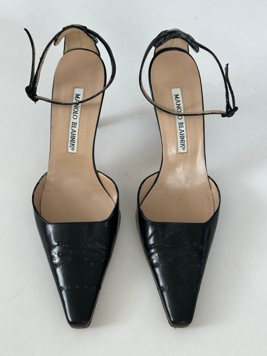 Manolo Blahnik Ankle Heels (38)&(36.5)