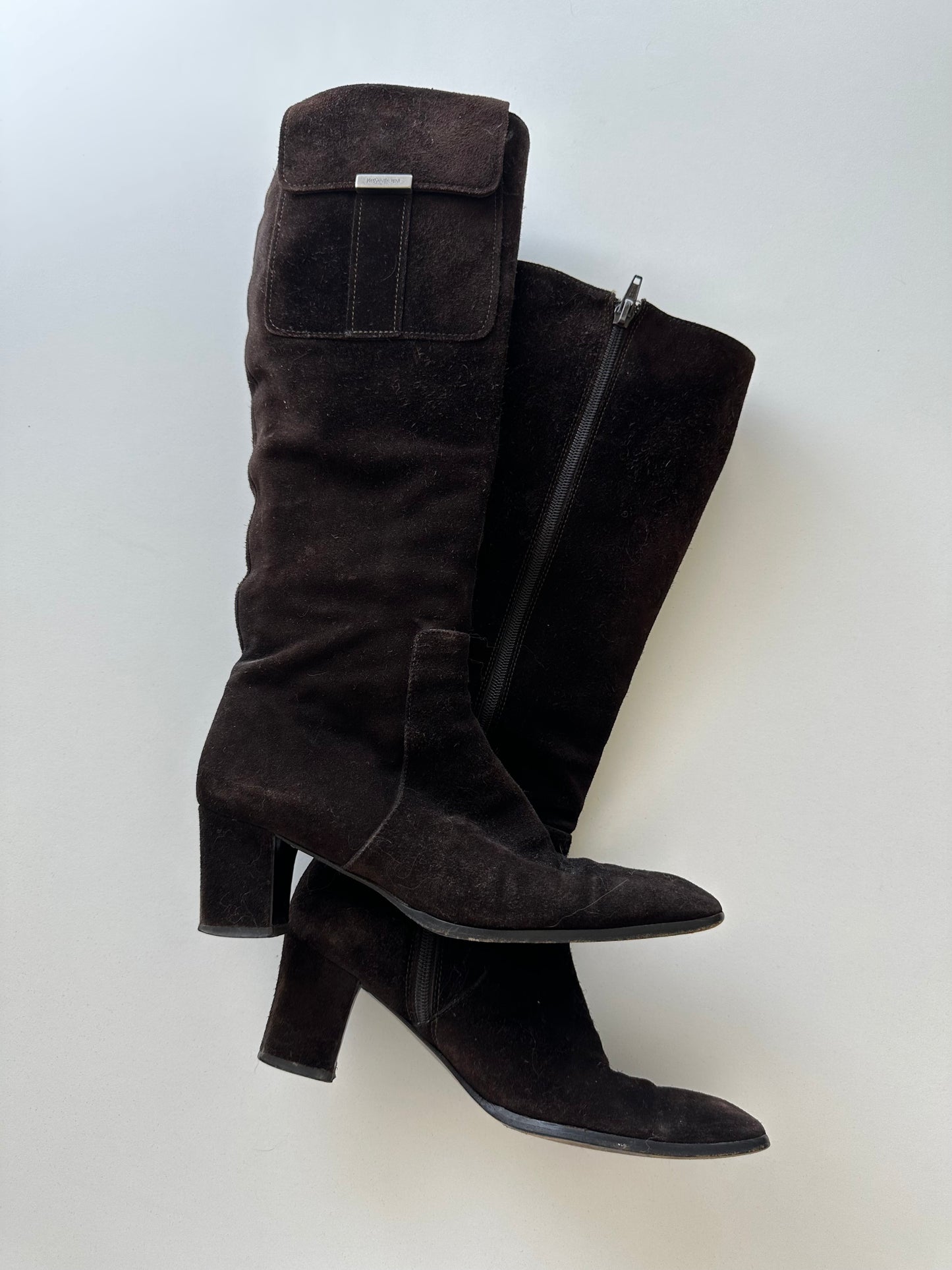 YSL Suede pocket boot (38.5)