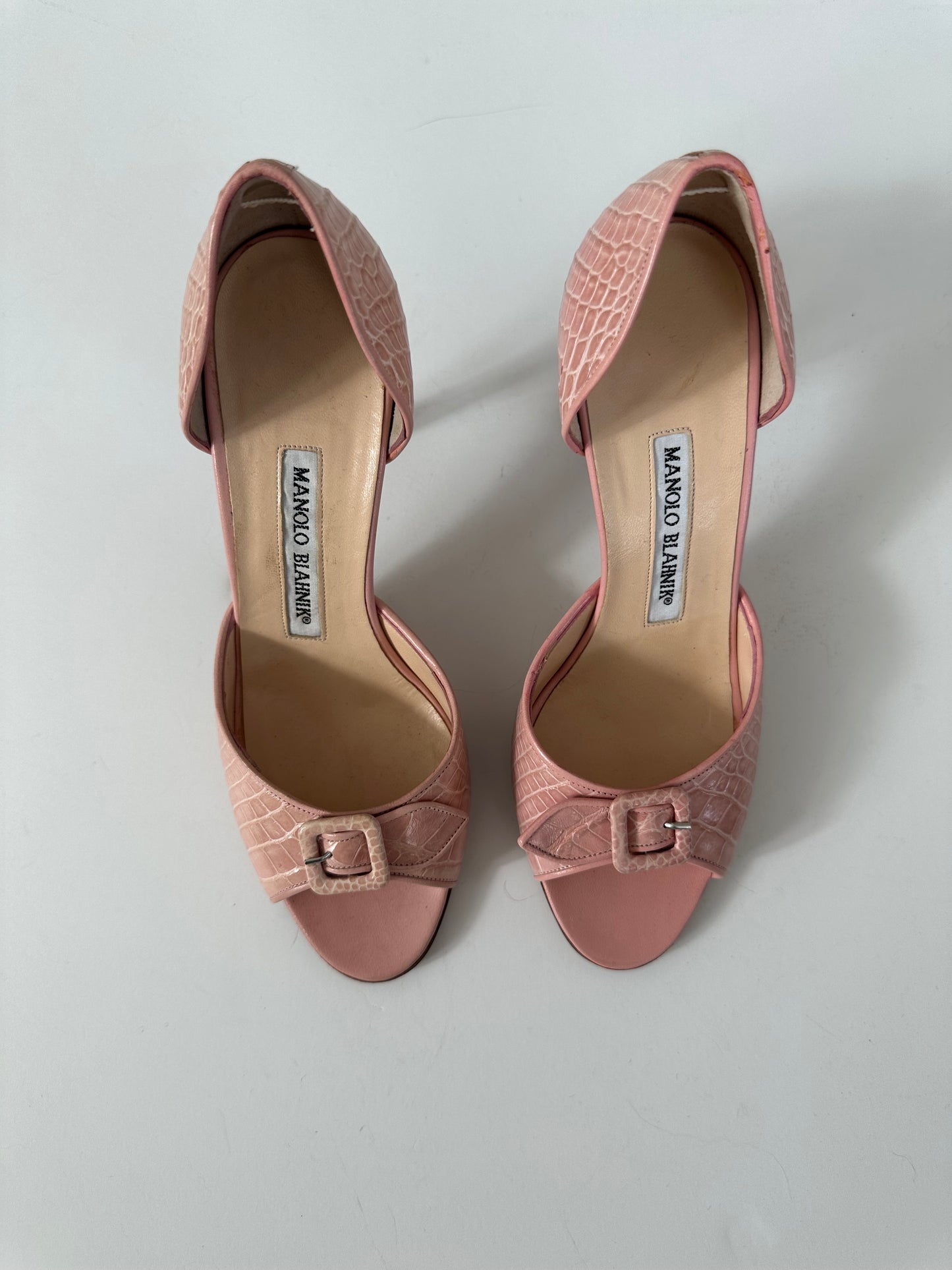 Manolo Blahnik Peeptoe Heel (35.5)