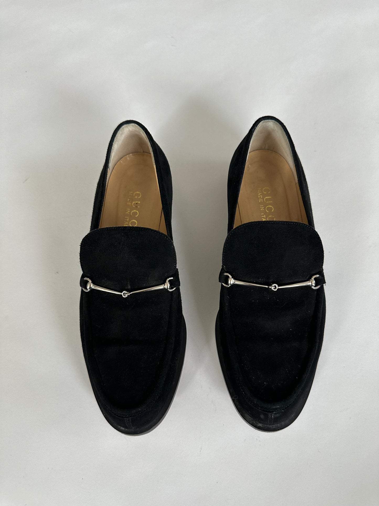 Gucci Horsebit Suede Loafers (36.5)