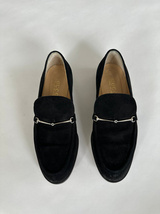 Gucci Horsebit Suede Loafers (36.5)