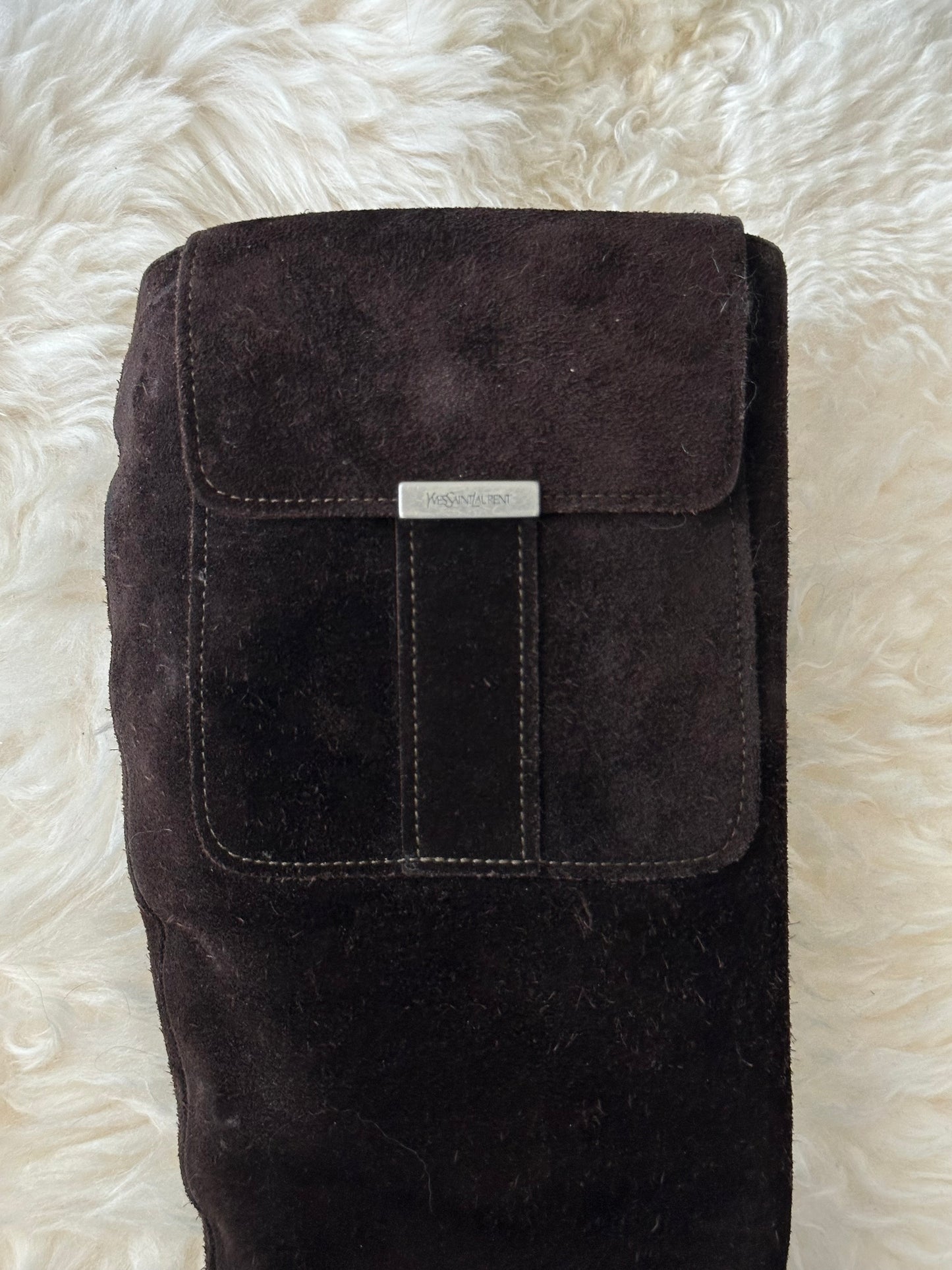 YSL Suede pocket boot (38.5)
