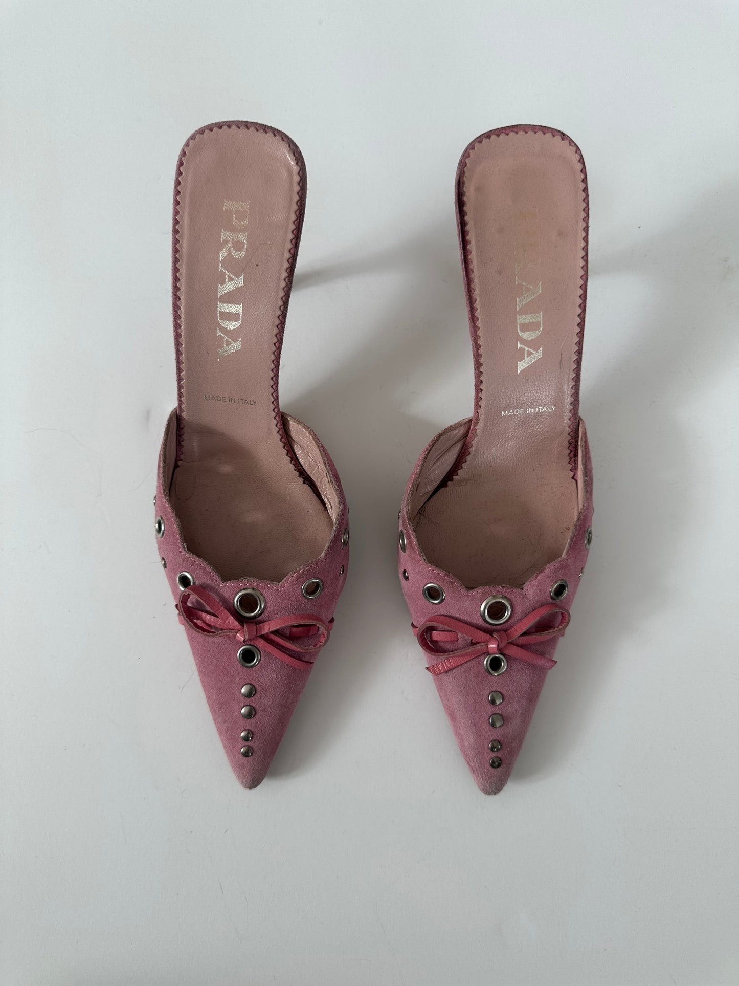 Prada Grommet Mules (35)