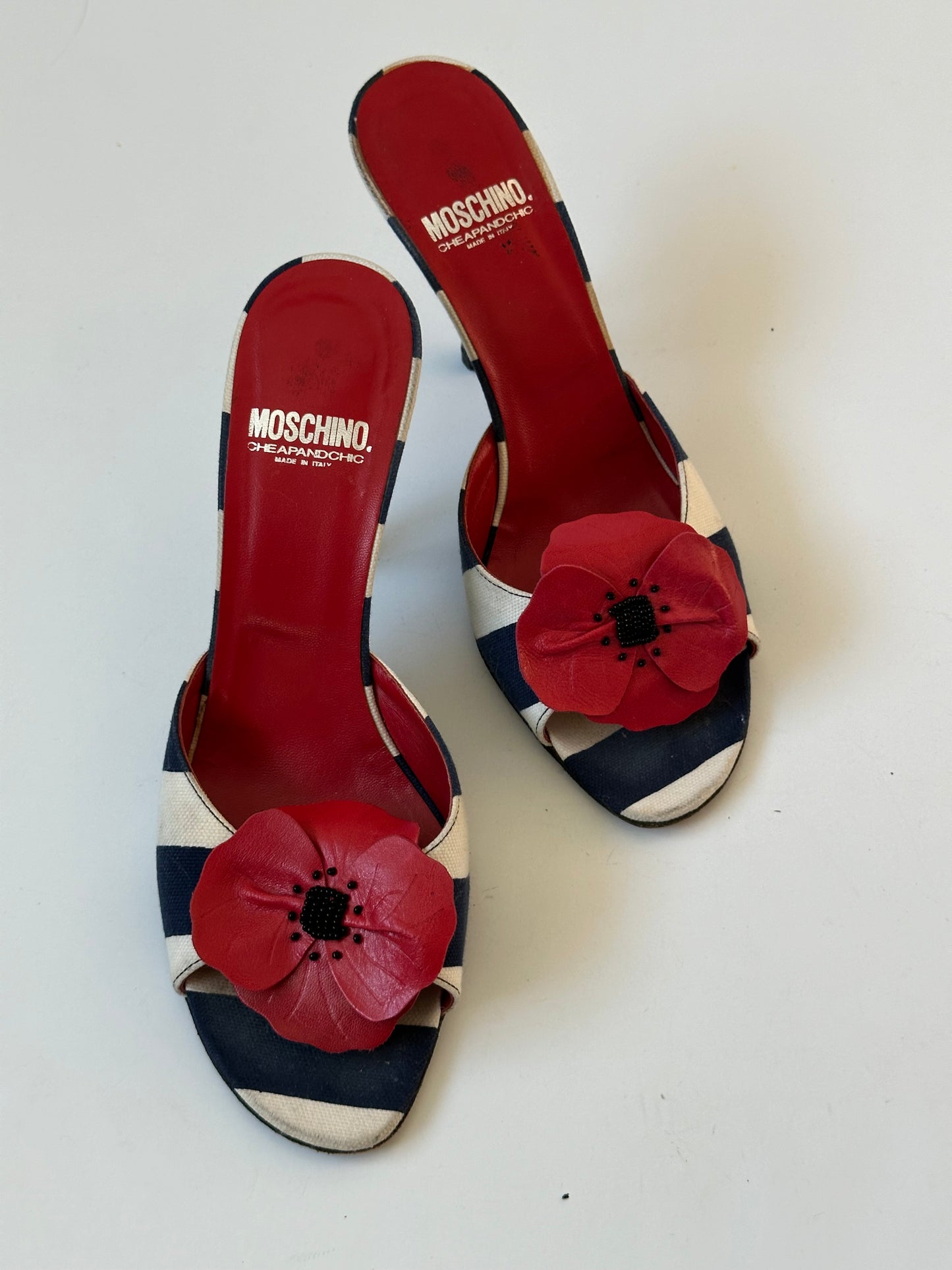 Moschino Nautical Poppy Mule (38)