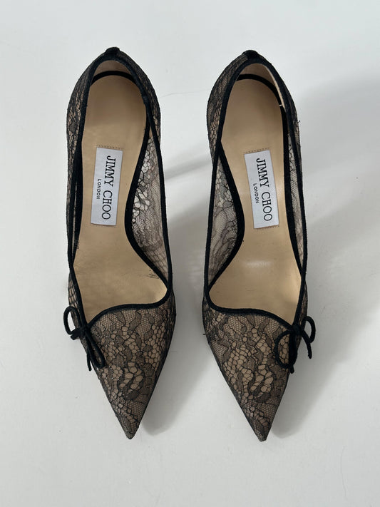 Jimmy Choo Lace Pump (36.5)