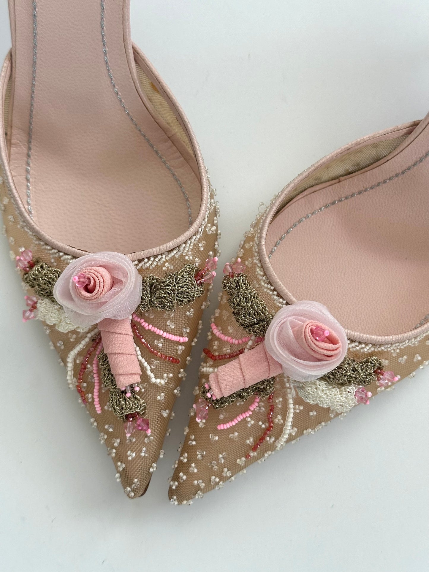 Rene Caovilla Rosette Mules (37)